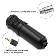 Hot Sell BM800 Blogging Microphone with 360° Adjustable Bracket, LED V8S Sound Card Set for KTV, Live Streaming, Broadcast