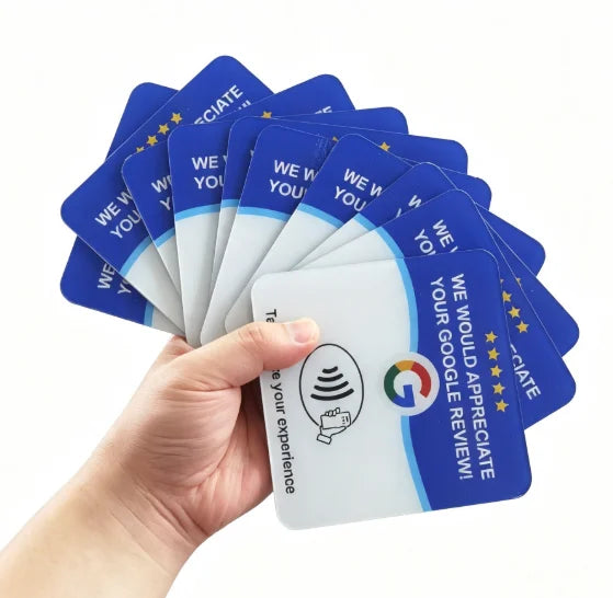 Tarjeta NFC para reseñas de Google