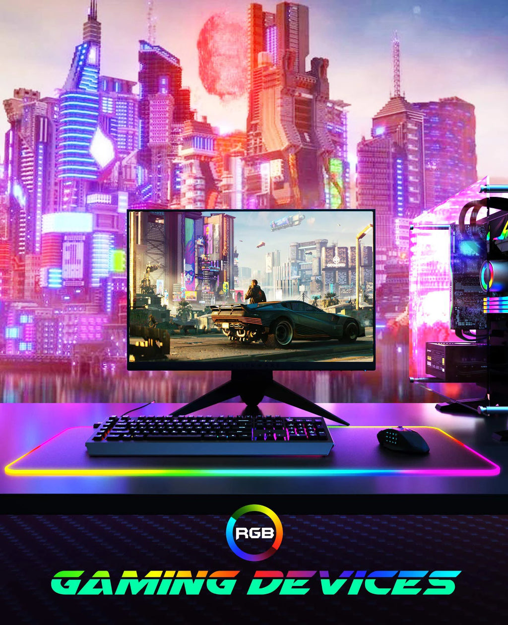 Alfombrilla Gaming Led