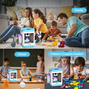 Geeetech EU Warehouse M1S Mini 3D FDM Printer Fully Assembled Mini 3D Printer for Kids and Beginners WiFi 3D Home Printer