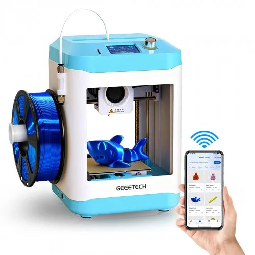 Geeetech EU Warehouse M1S Mini 3D FDM Printer Fully Assembled Mini 3D Printer for Kids and Beginners WiFi 3D Home Printer