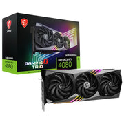 Used MSI GeForce RTX 4080 16GB GAMING X TRIO Graphics Card With 16GB GDDR6X 256-bit Memory Support OverClock