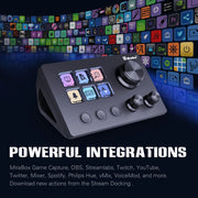 MiraBox Teclado Gamer N3 Mini Stream Deck LCD Keyboard - 6 LCD Keys + 3 Rotary Controls - Factory Price, Low MOQ