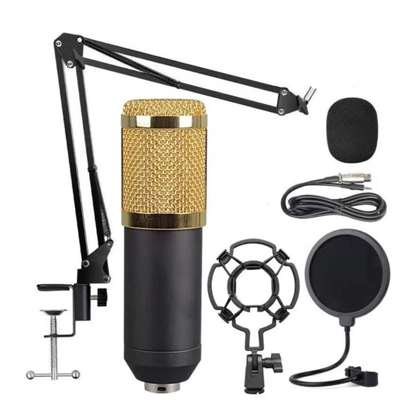 Microphone Set Microfono Gamer Studio Microphone Music Recording with Boom Arm and Shock Mount XLR Cable